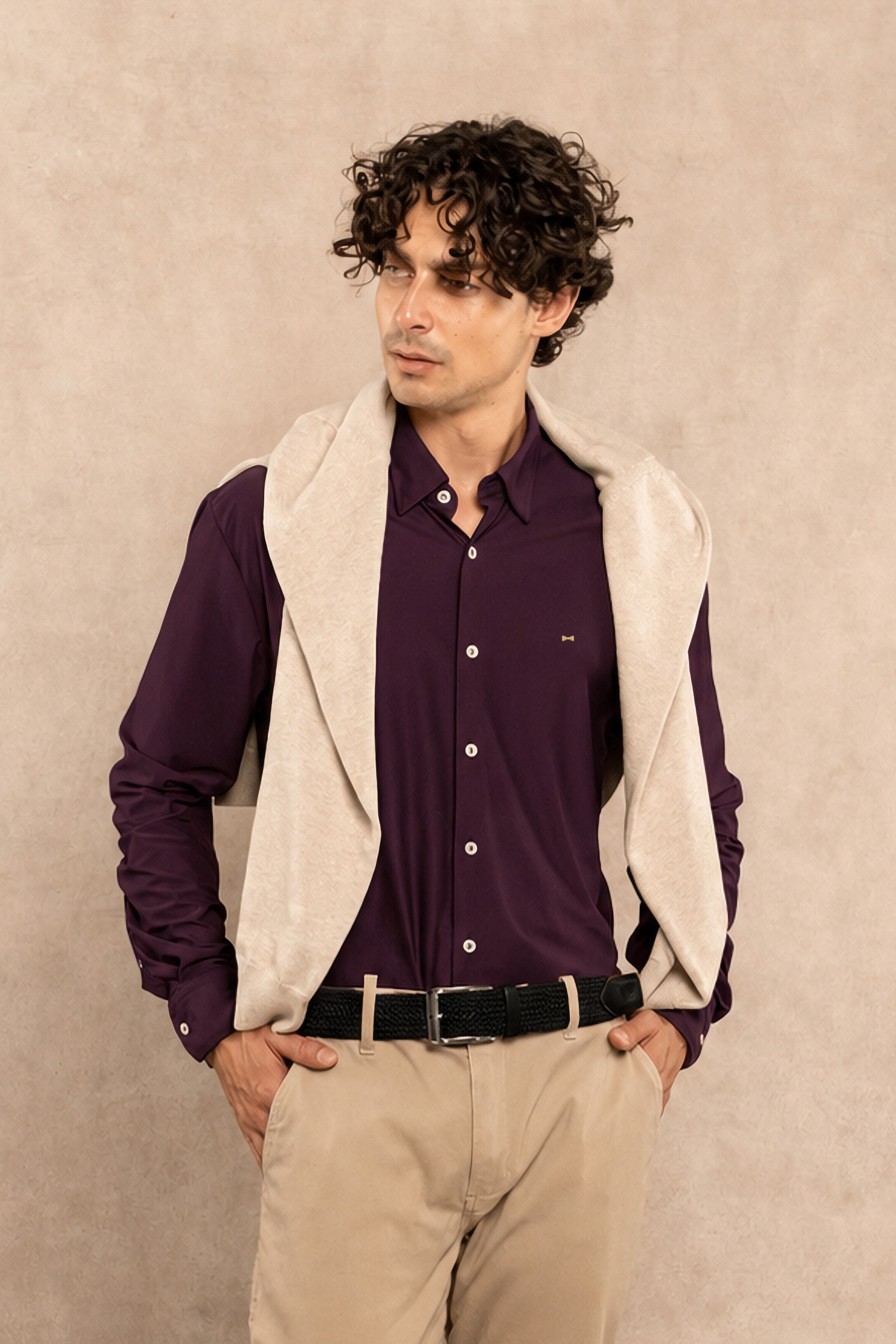 Performance Oxford Shirt – Blackberry