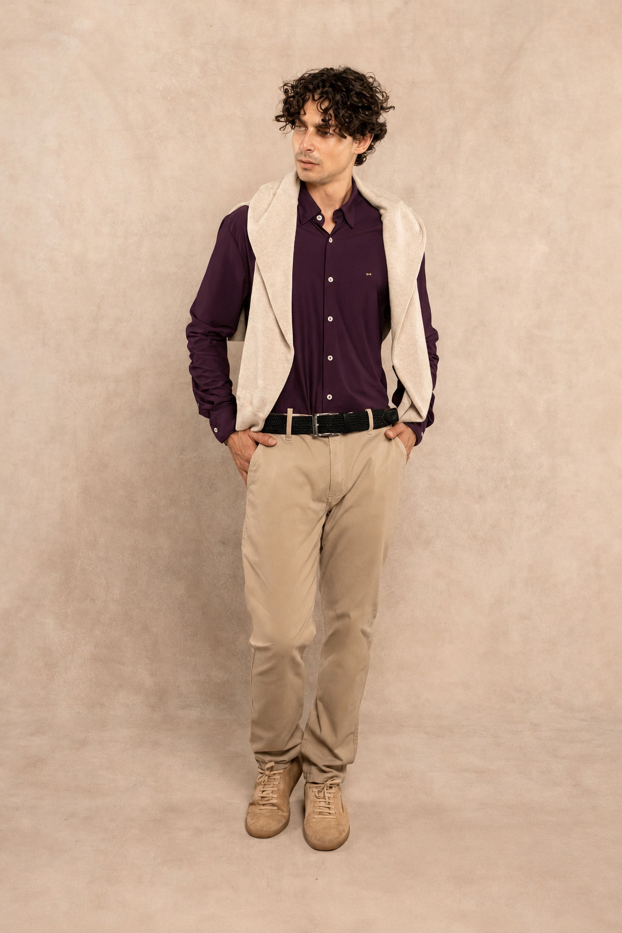 Performance Oxford Shirt – Blackberry