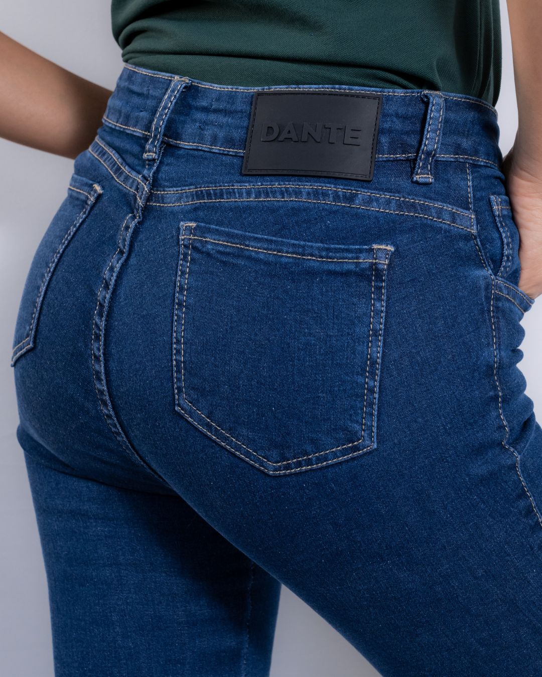 Navy Blue Skinny Stretch Jeans