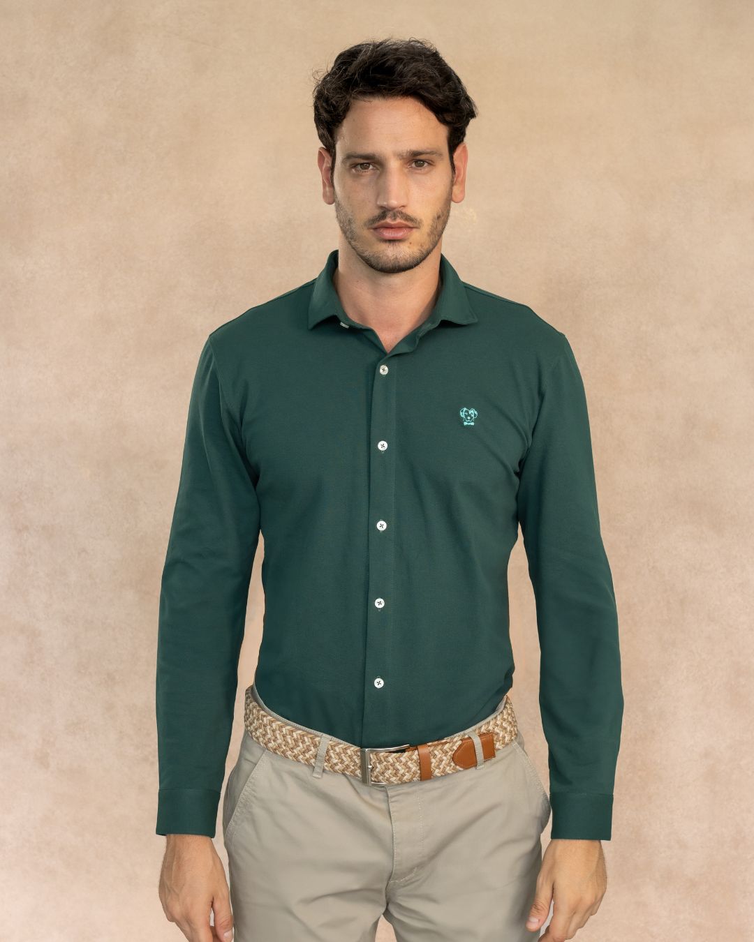 The Impeccable Shirt™ | Piqué in Emerald