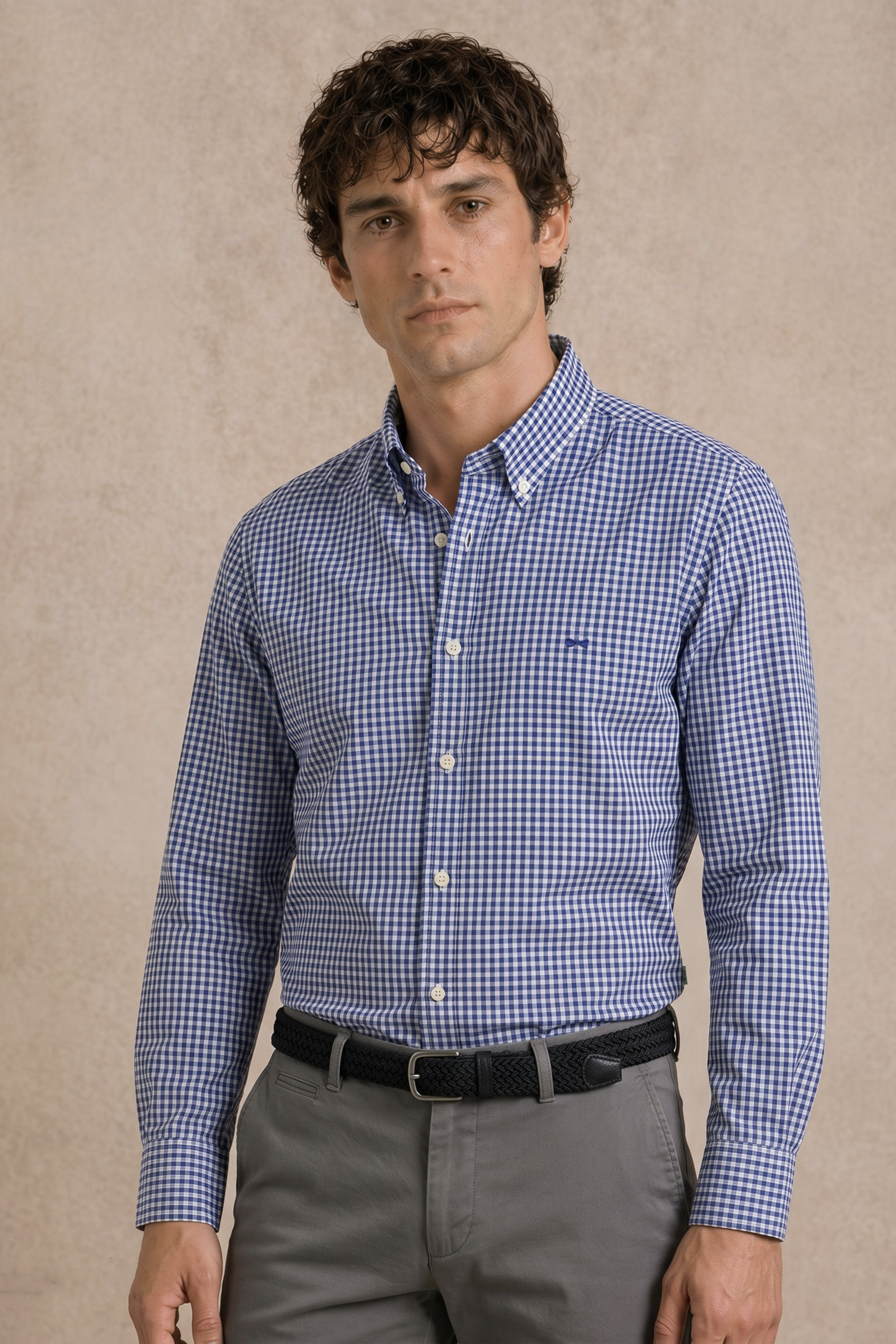 The Impeccable Shirt™ | Poplin in Dark Blue Checkered