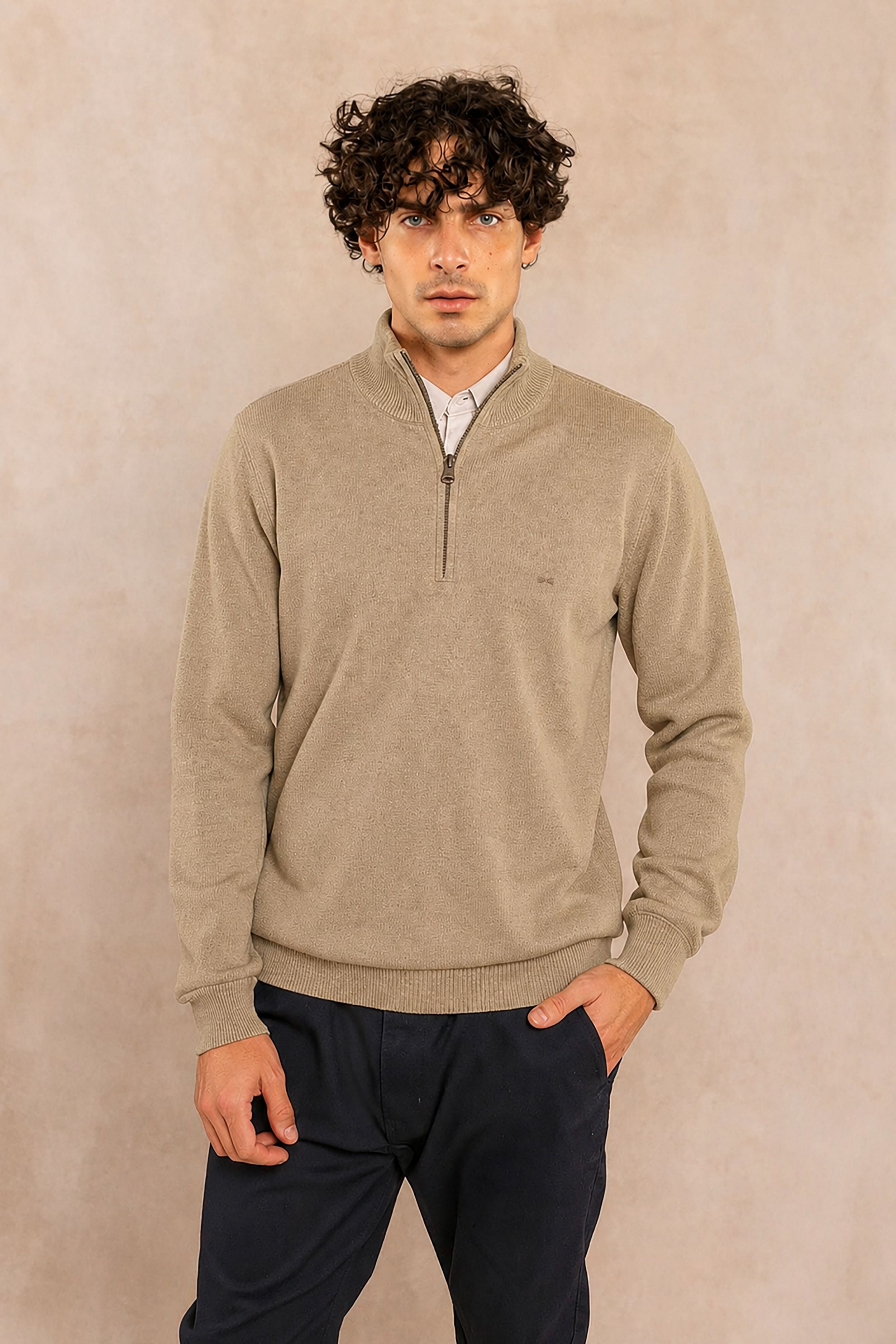 Sand Knit Half-Zip