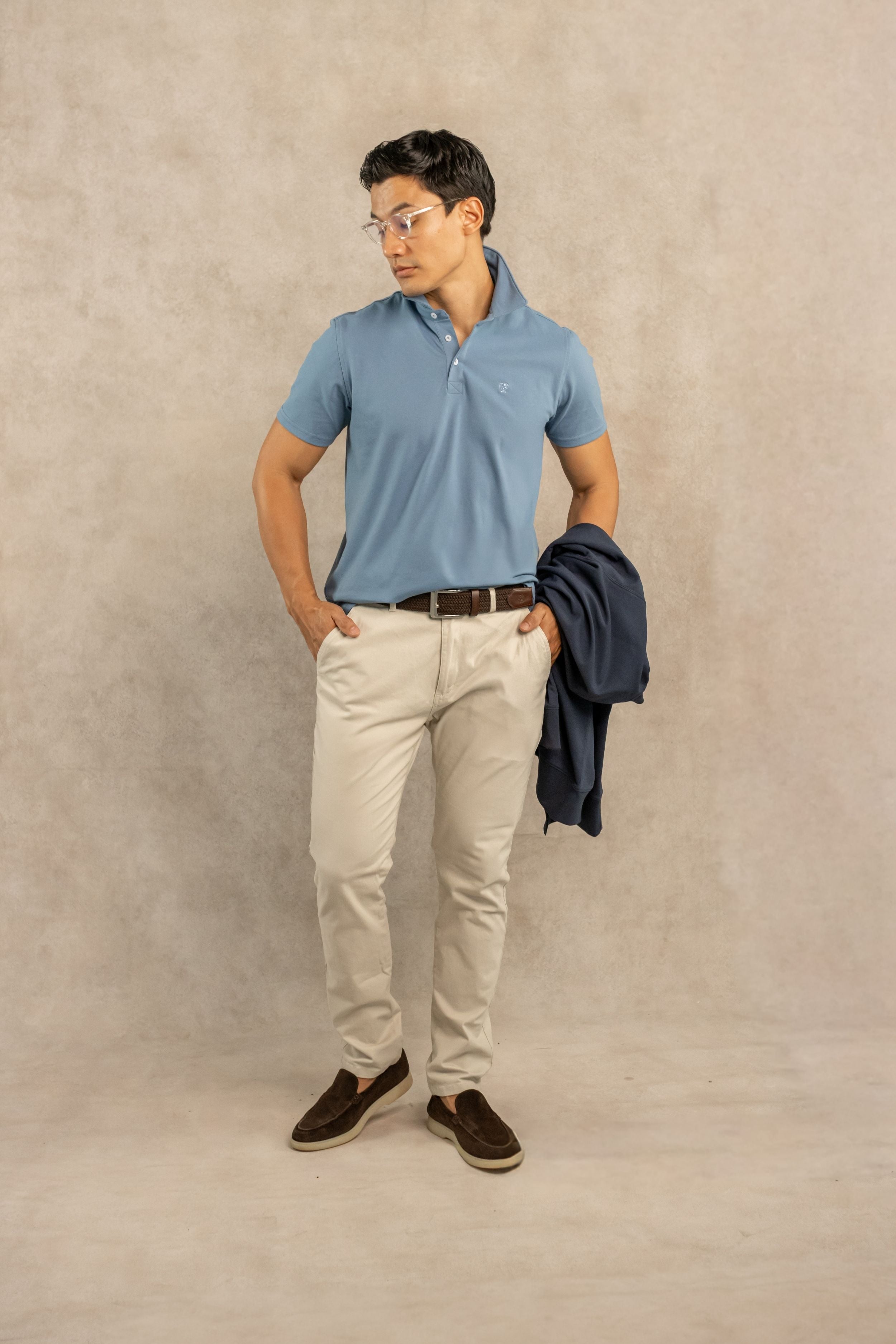 The Impeccable Polo™ Chino Blue