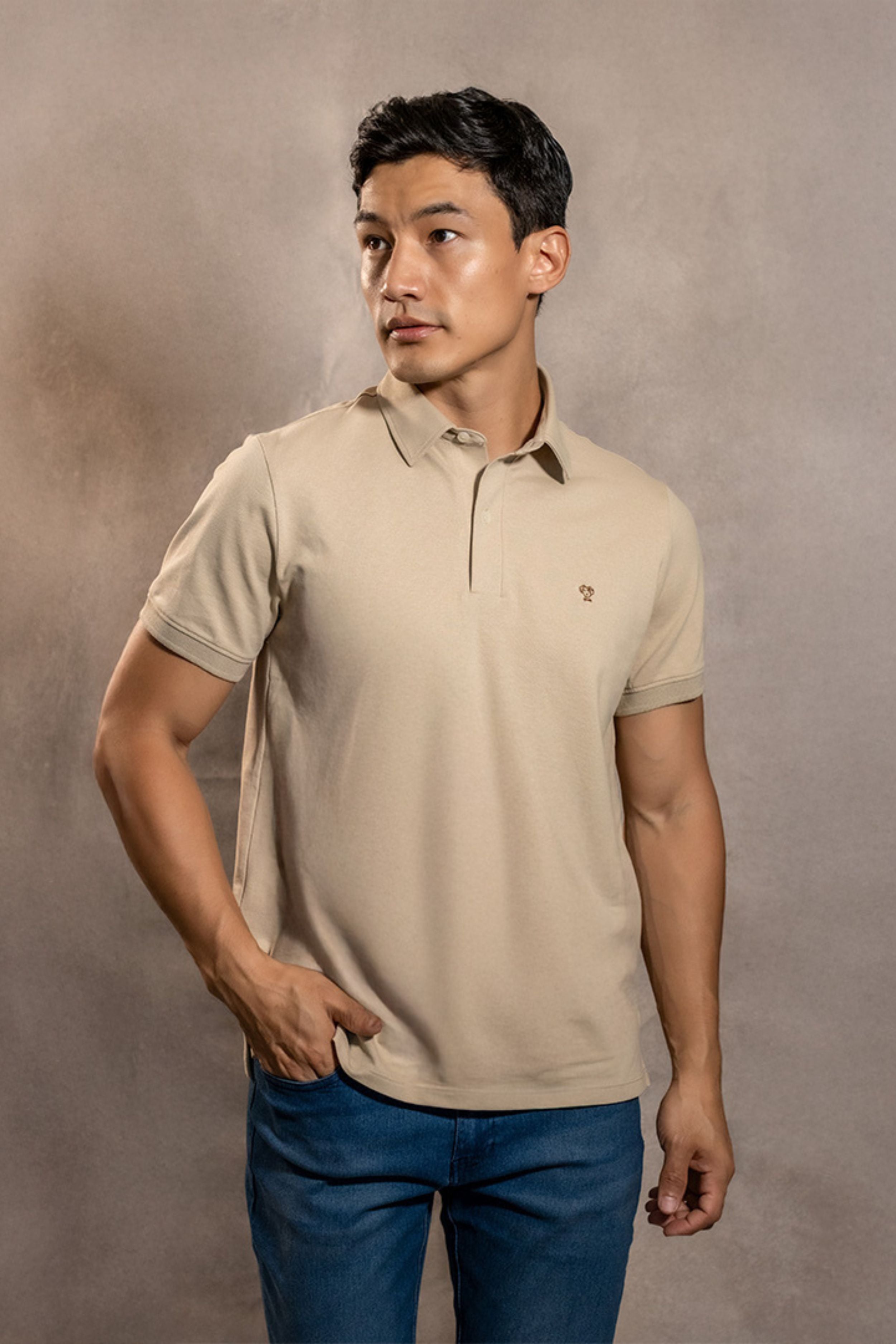 The Impeccable Polo™ Beige