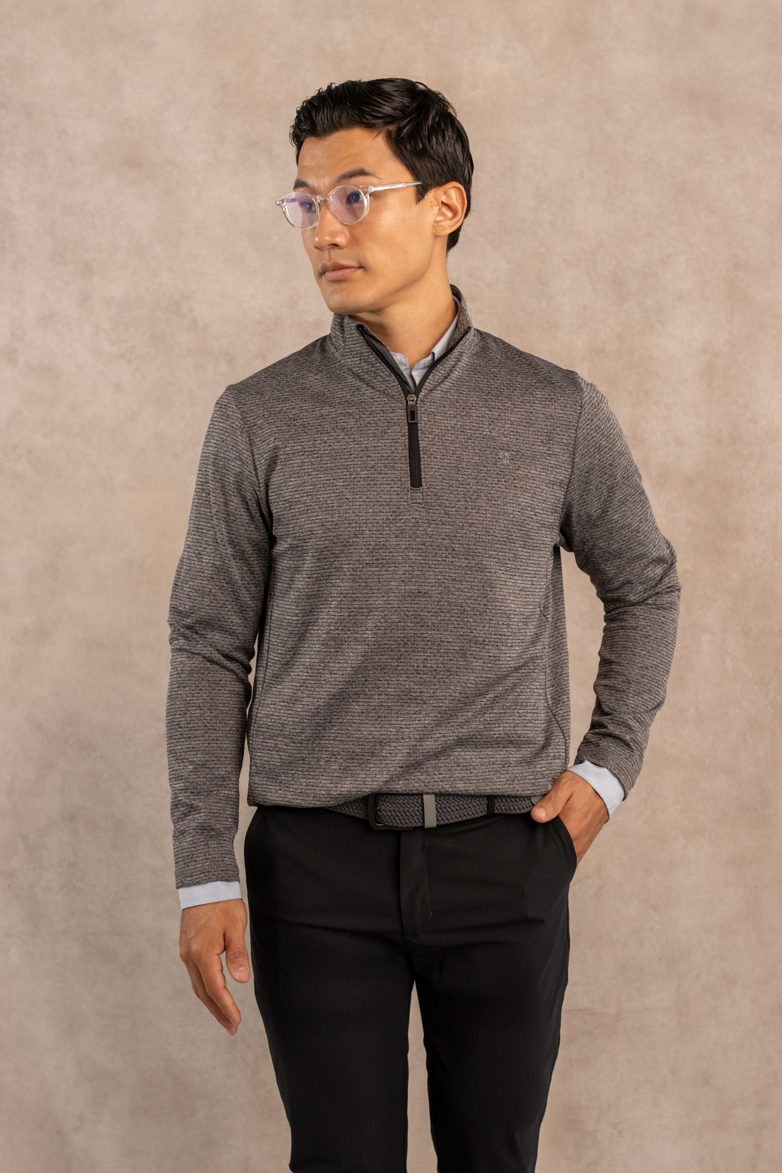 Dark Gray Performance Half-Zip