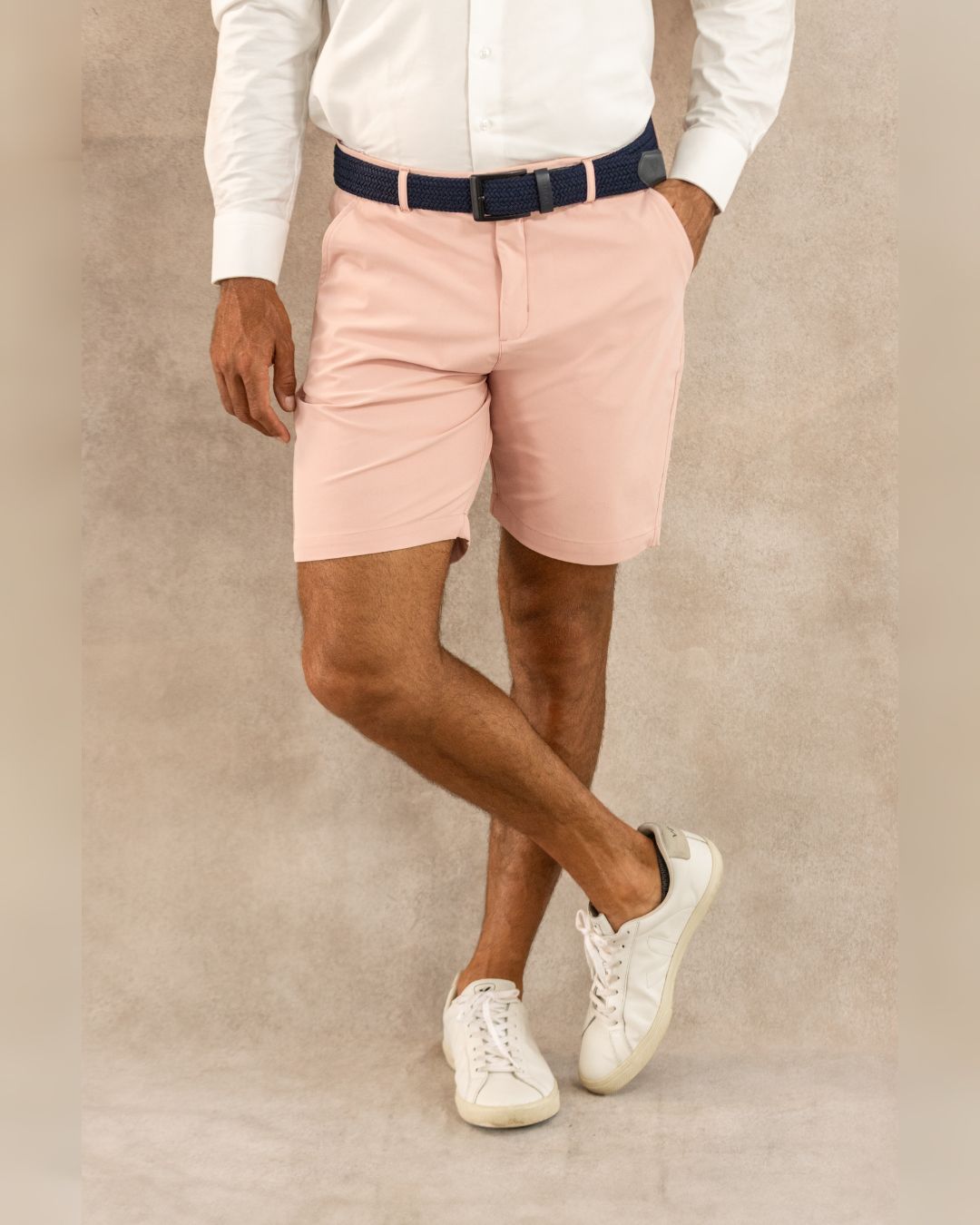 Baby Pink Performance Golf Shorts
