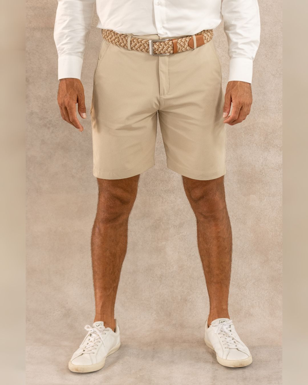 Taupe Performance Golf Shorts