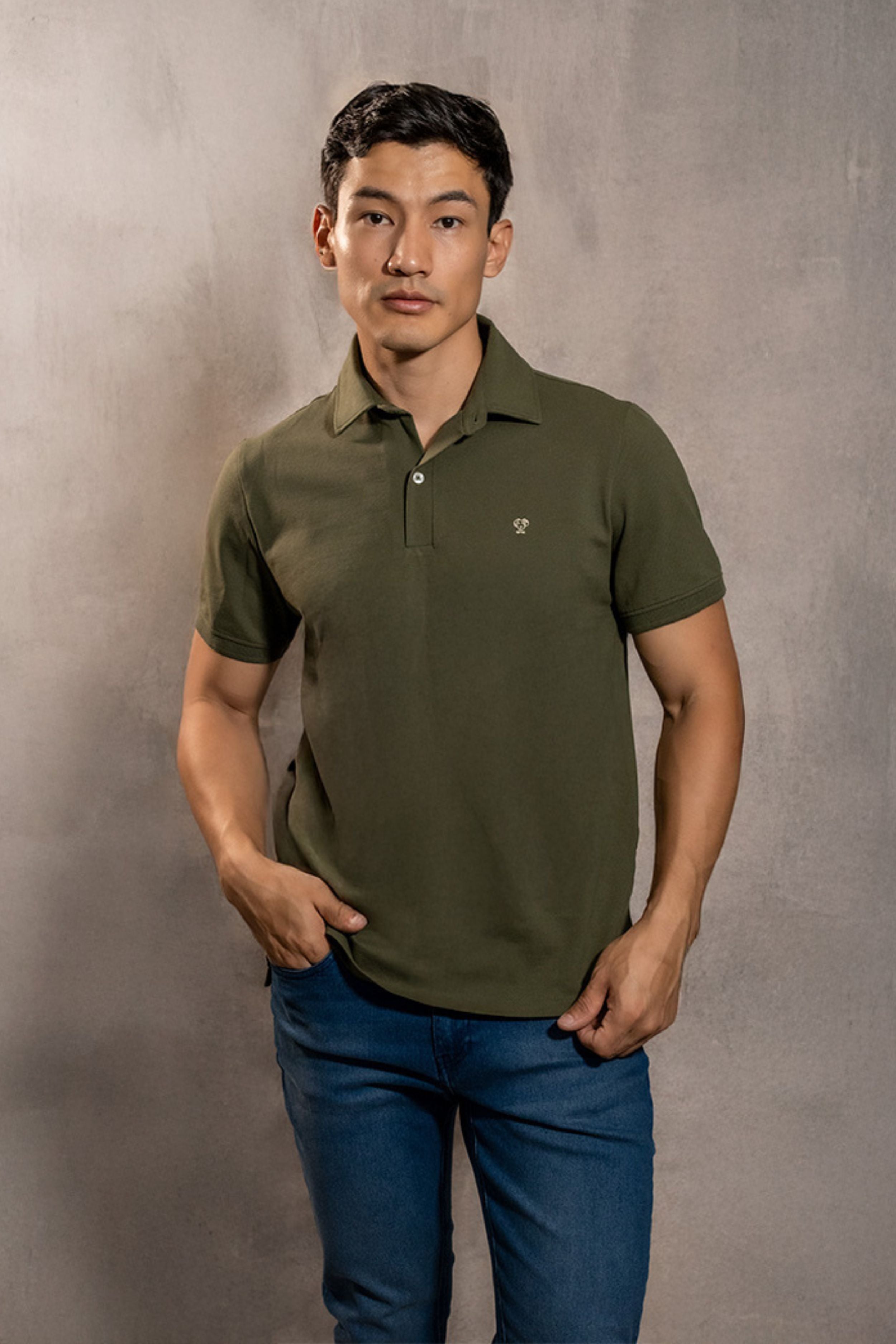 The Impeccable Polo™ Military Green