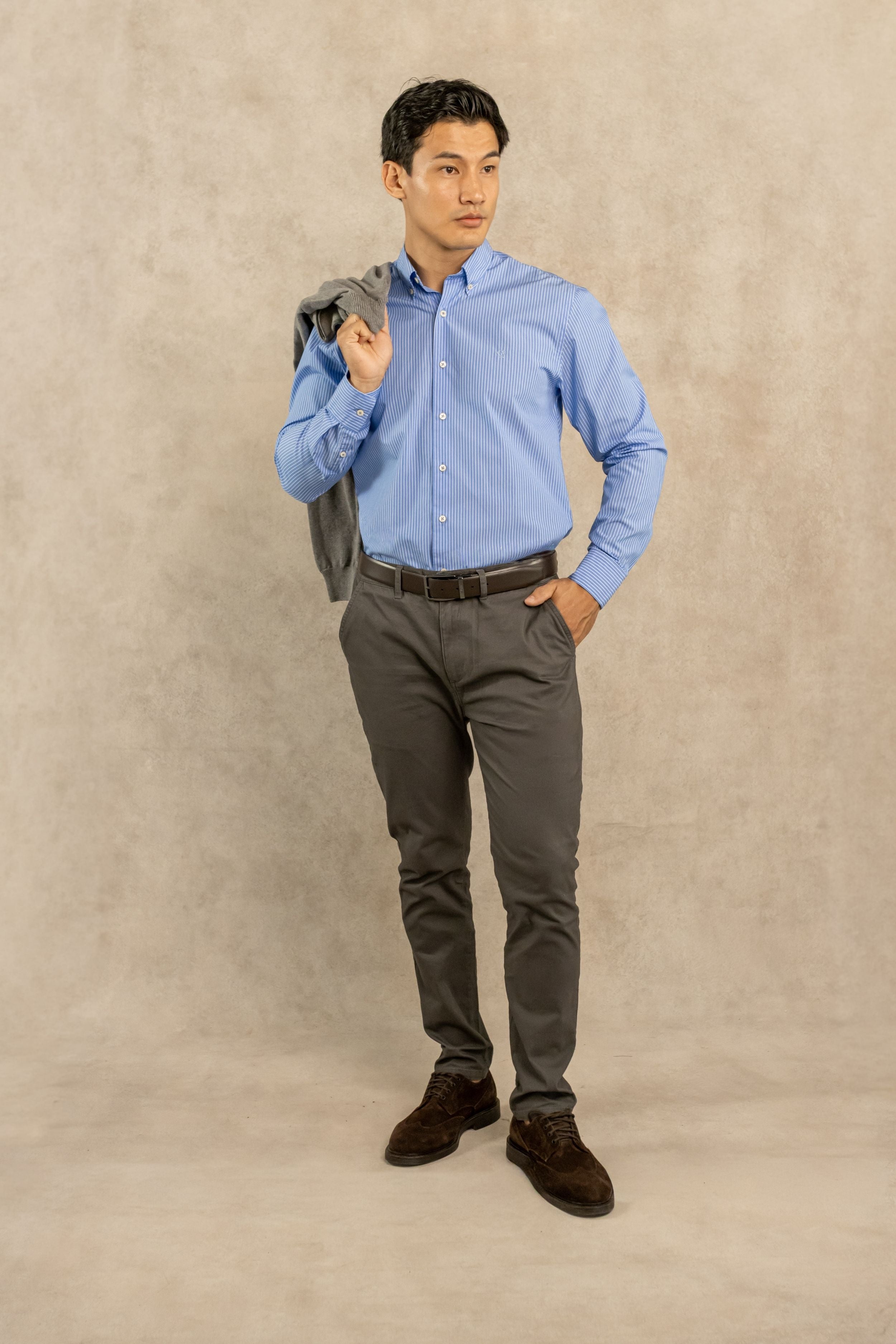 The Impeccable Shirt™ | Poplin Blue Stripes