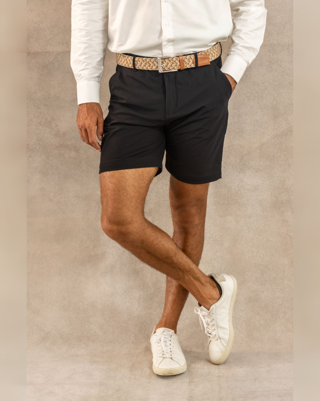 Dark Blue Performance Golf Shorts