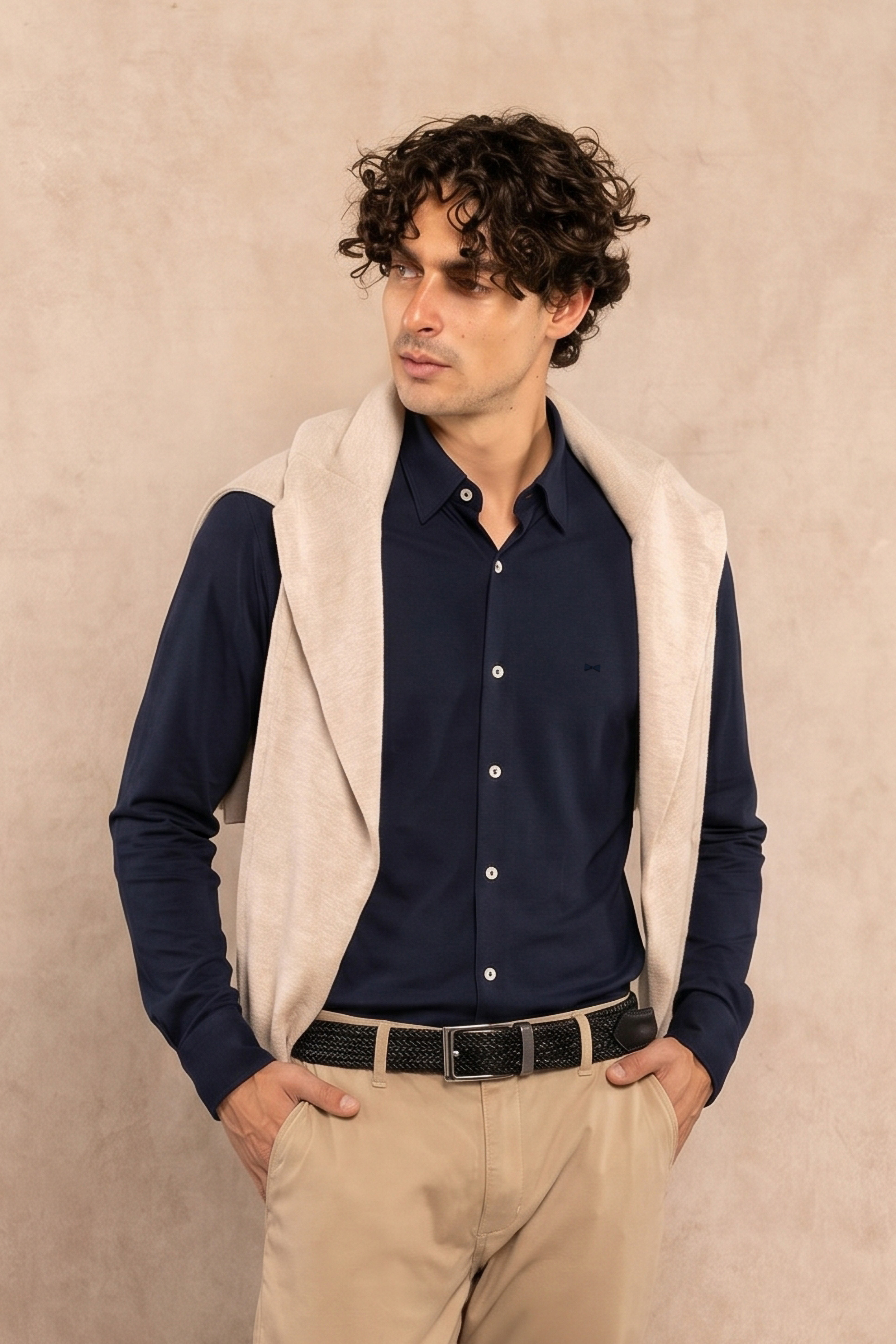 Performance Oxford Shirt – Dark Blue