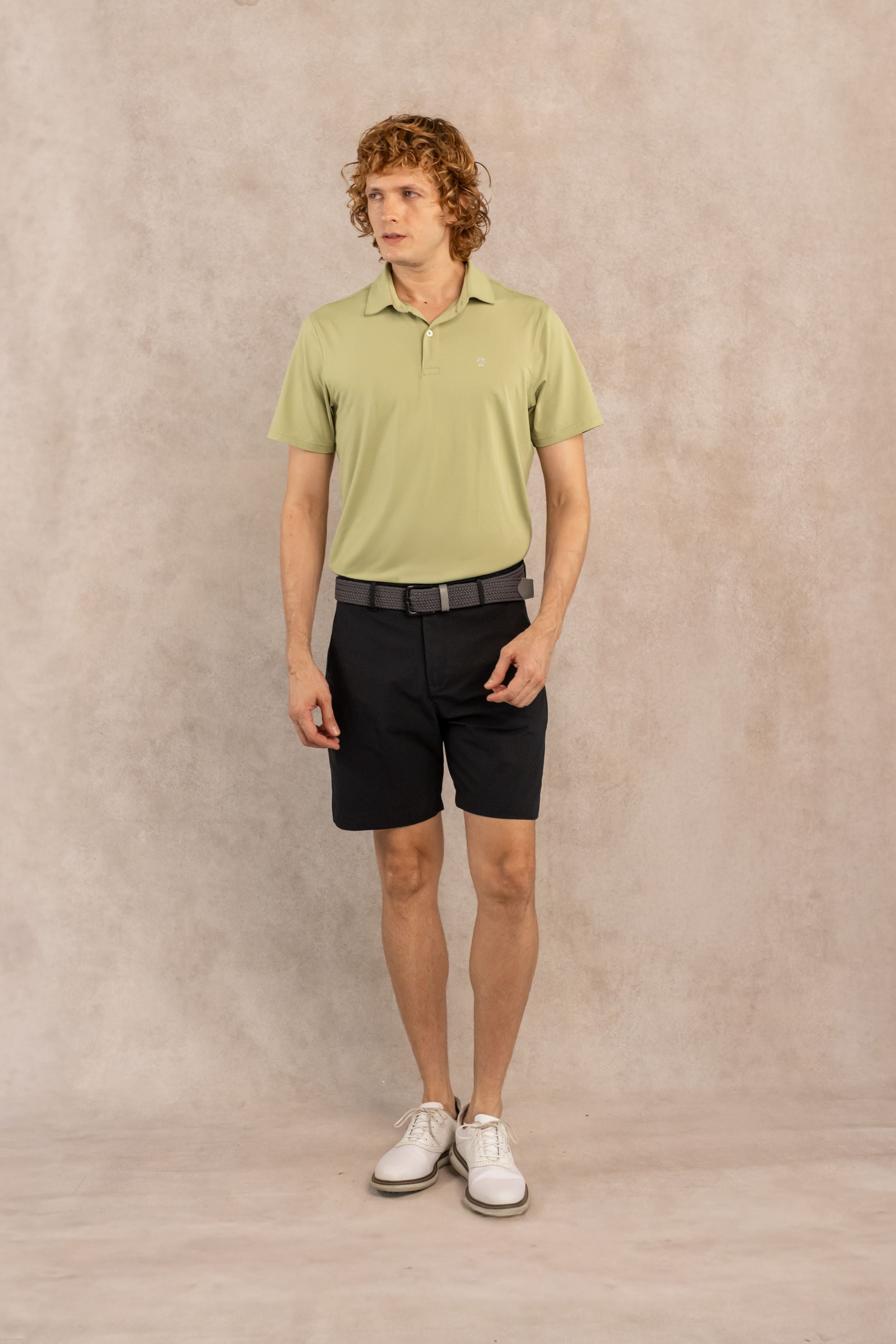 Wrinkle-Free Performance Warm Olive Polo