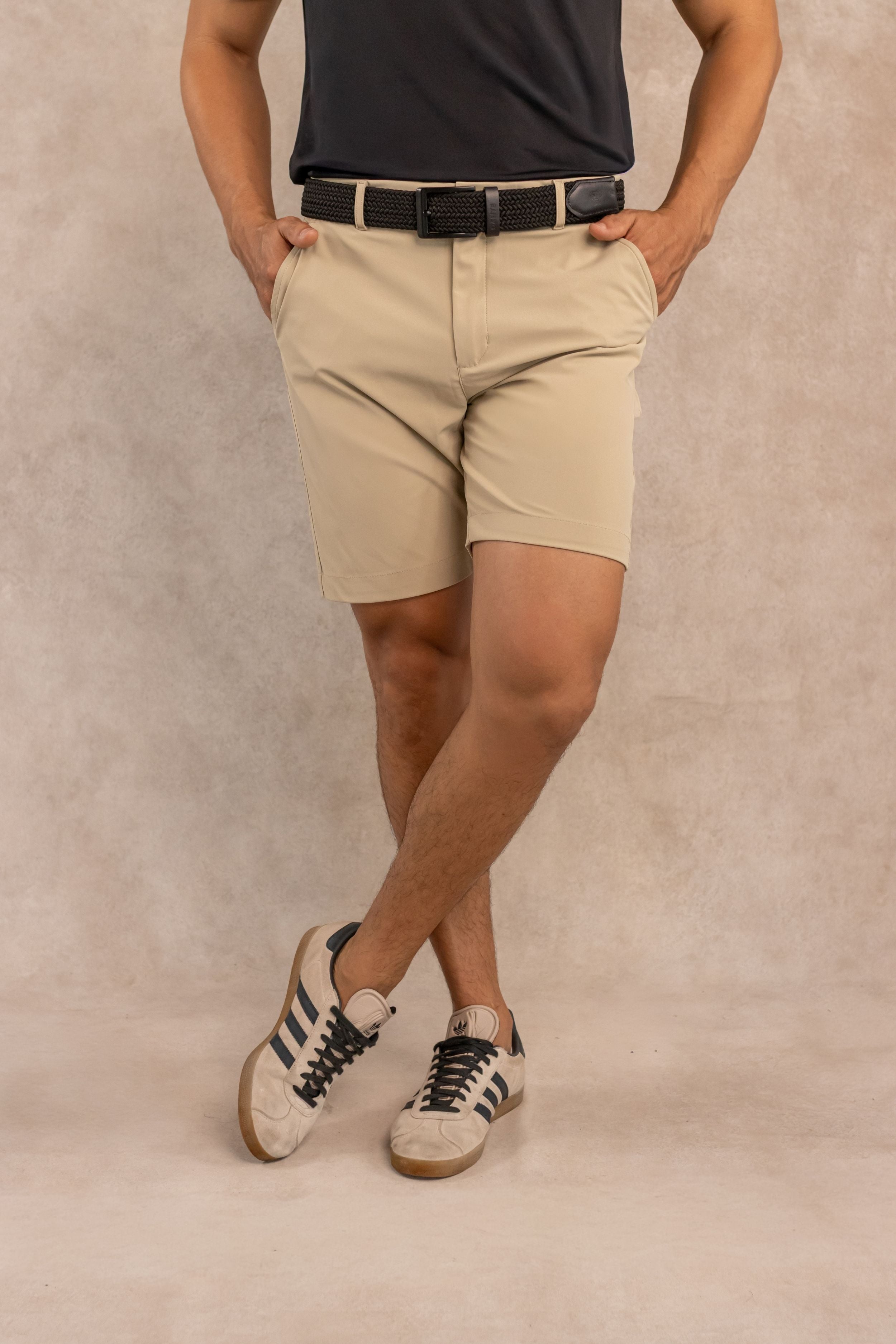 Taupe Performance Golf Shorts
