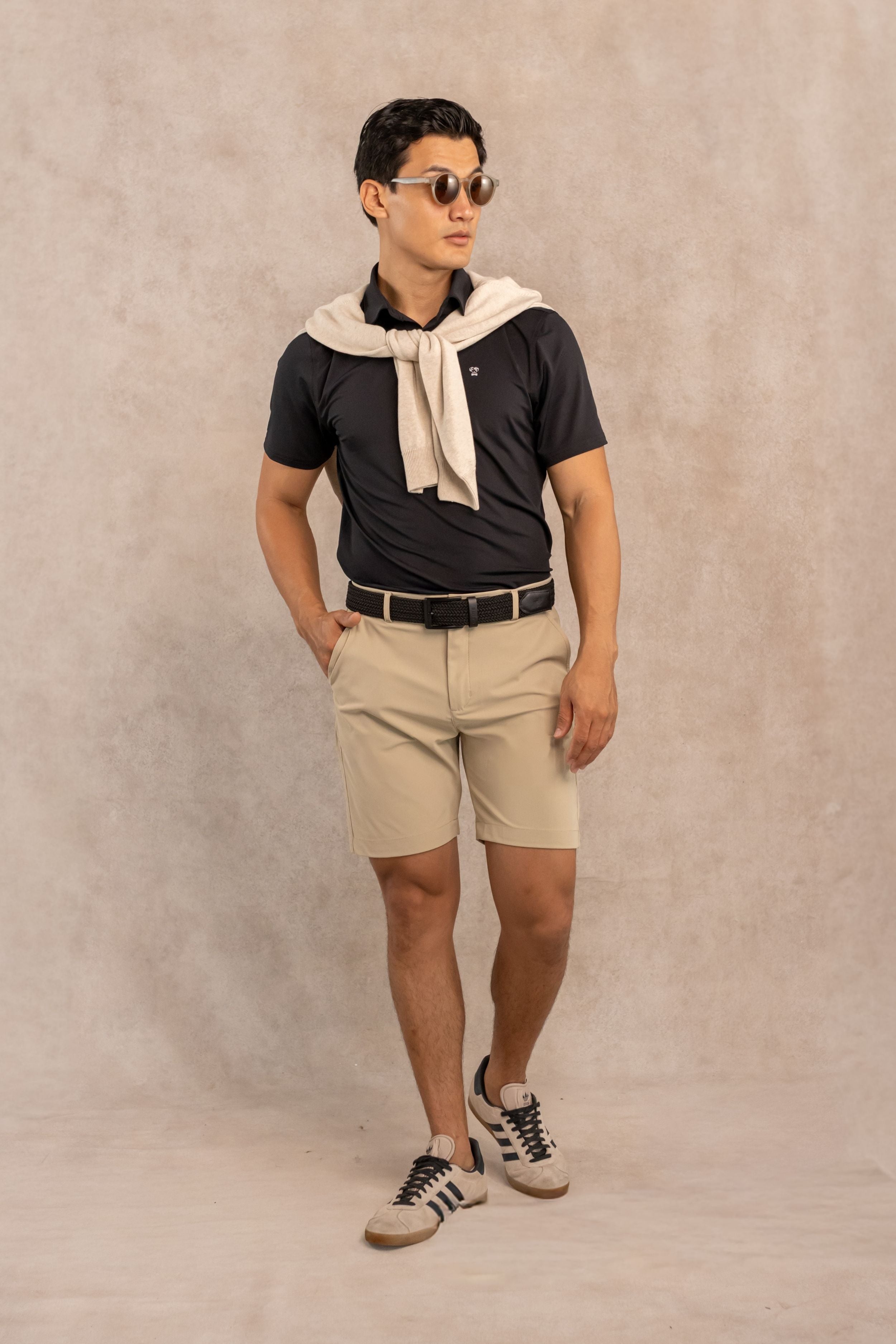 Taupe Performance Golf Shorts