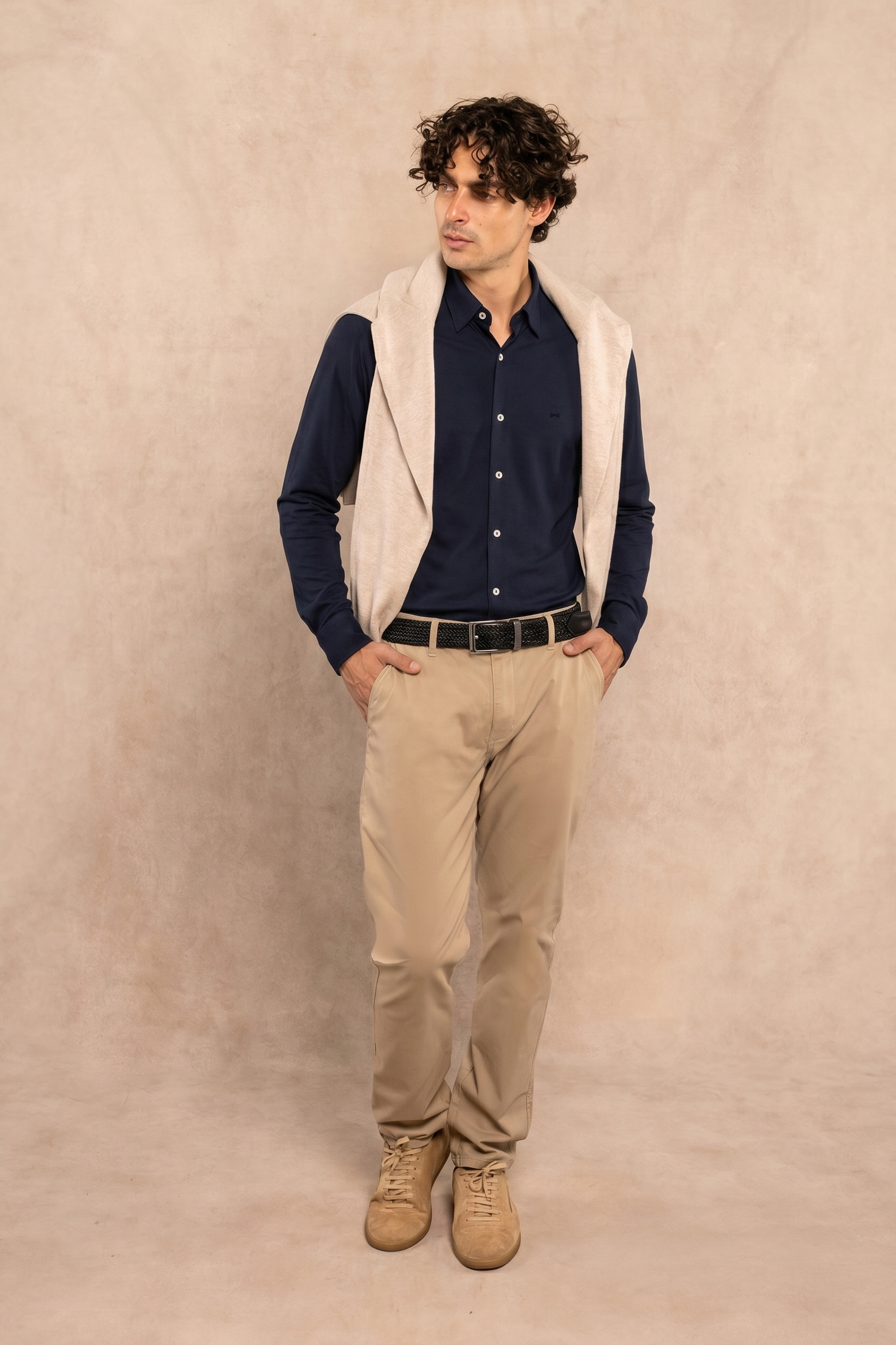 Performance Oxford Shirt – Dark Blue