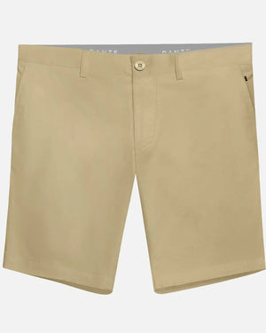Bermuda performance antimanchas Taupe para hombre marca dante tallaje regular fit foto mockup