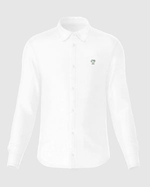 Camisa Performance blanca antiarrugas para hombre marca DANTE tallaje regular fit foto mockup