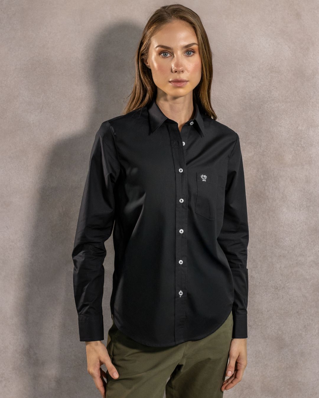 The Impeccable Femme Shirt™ | Black With Pocket