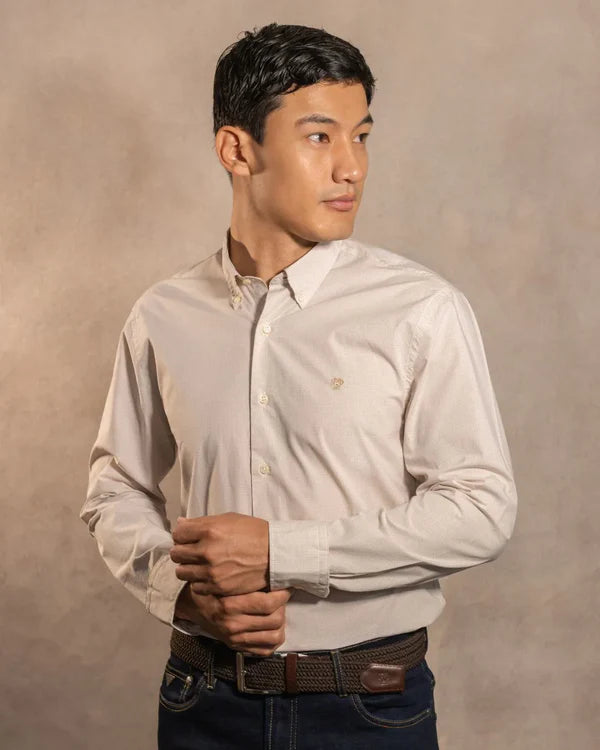 The Impeccable Shirt™ | Poplin in Beige Checkered