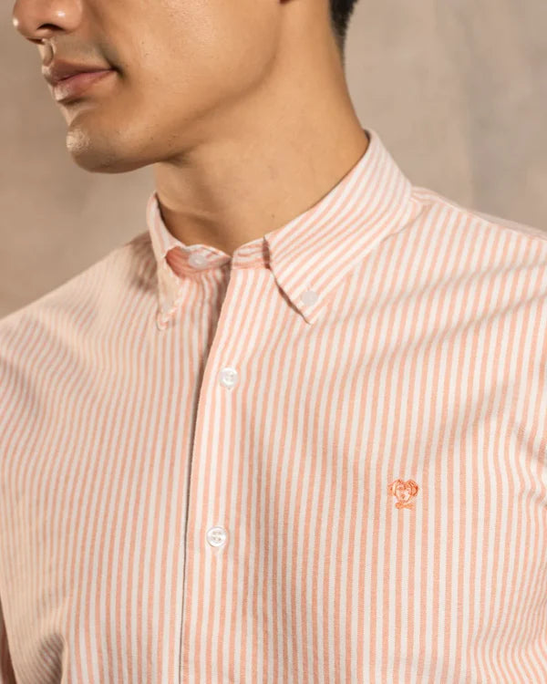 The Impeccable Shirt™ | Oxford Coral Stripes