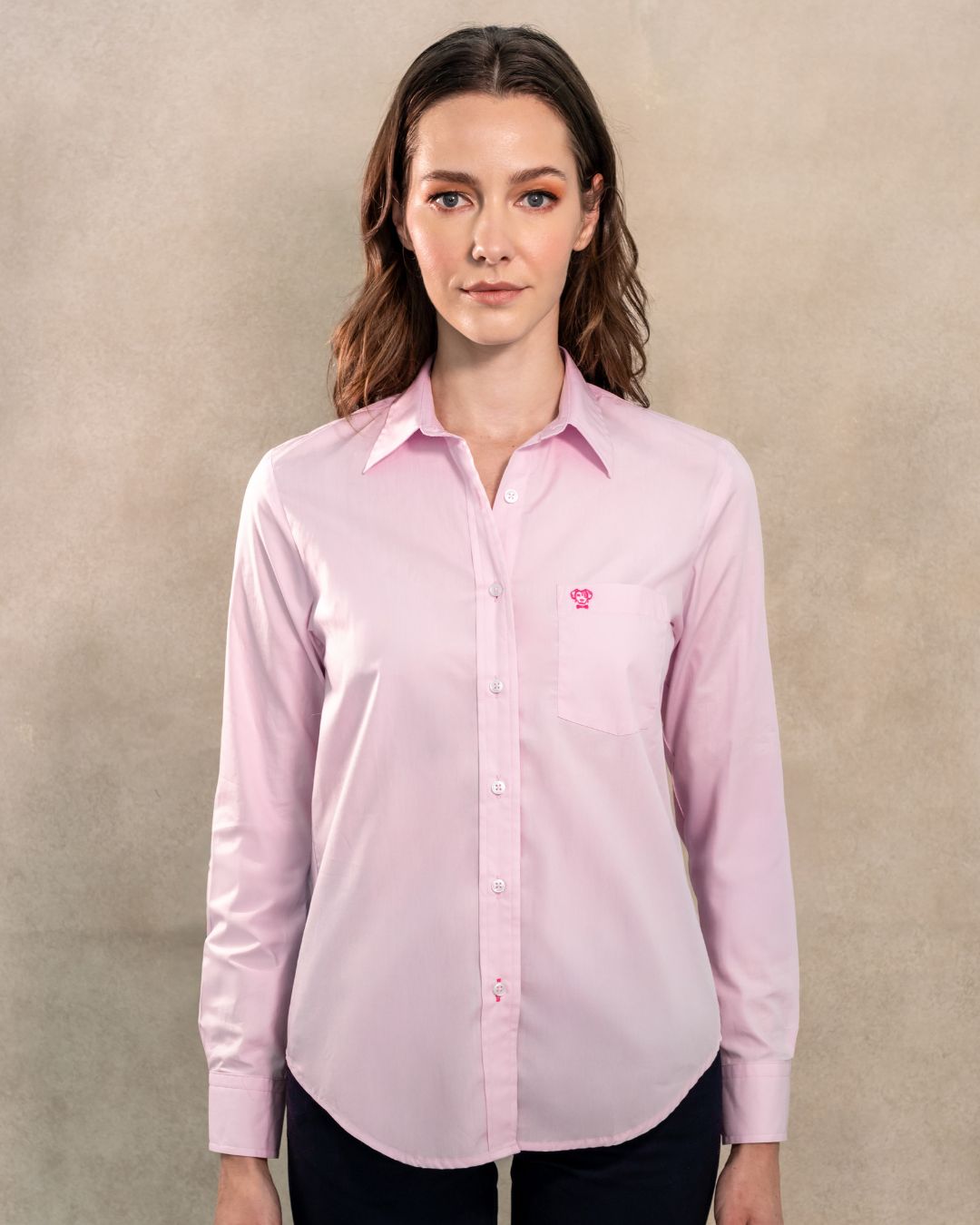 womens light pink dress shirt Salthouse Linen Shirt - Pale Pink