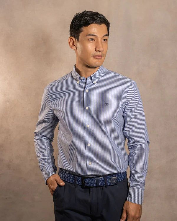 The Impeccable Shirt™ | Poplin Dark Blue Stripes