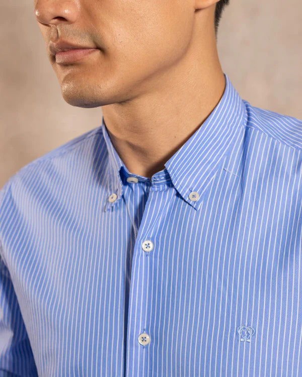 The Impeccable Shirt™ | Poplin Blue Stripes