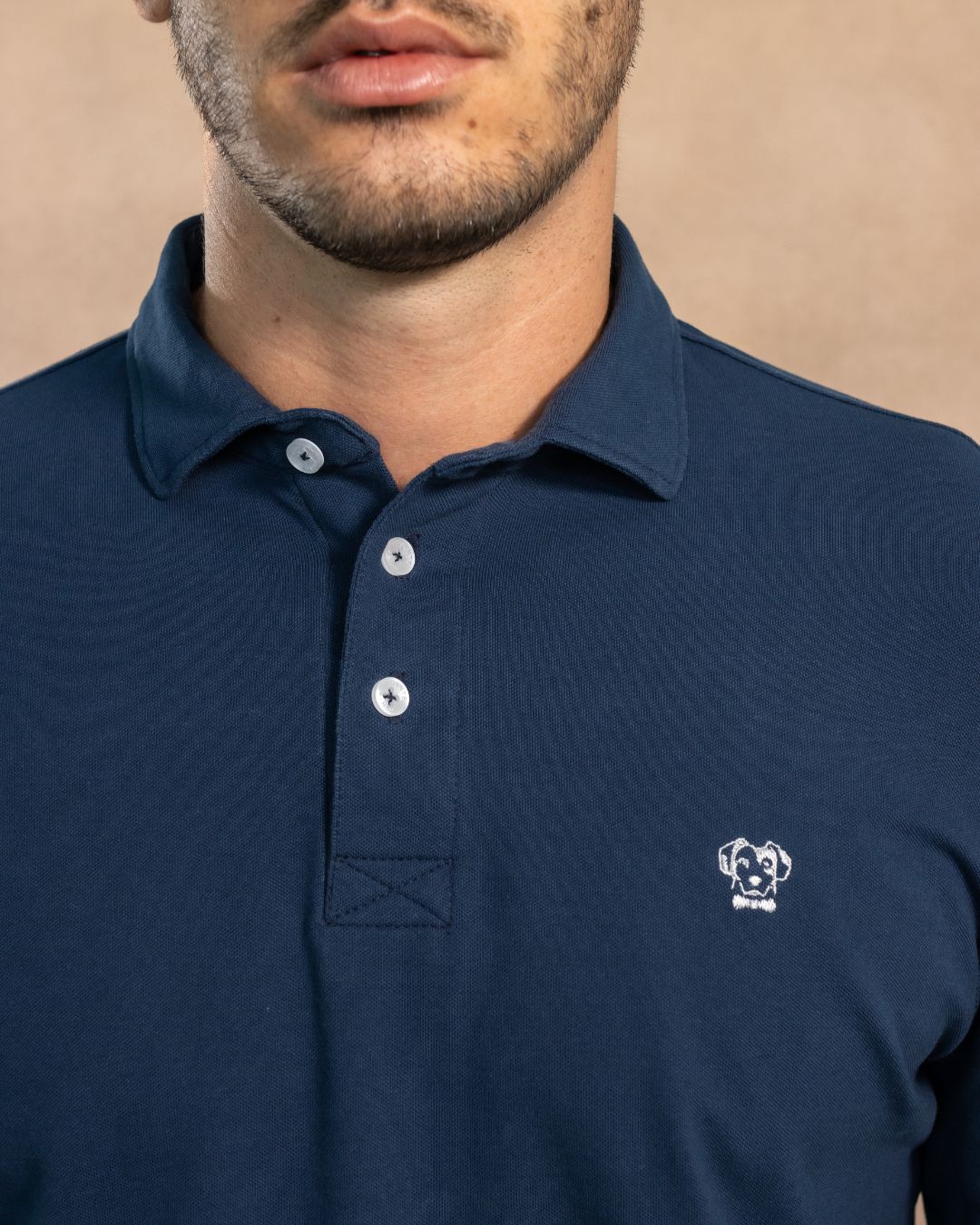 The Impeccable Long Sleeve Polo™ Navy Blue