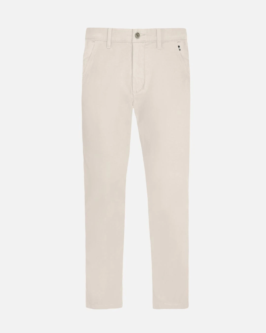 Pantalón elástico chino color marfil para hombre marca DANTE foto mockup