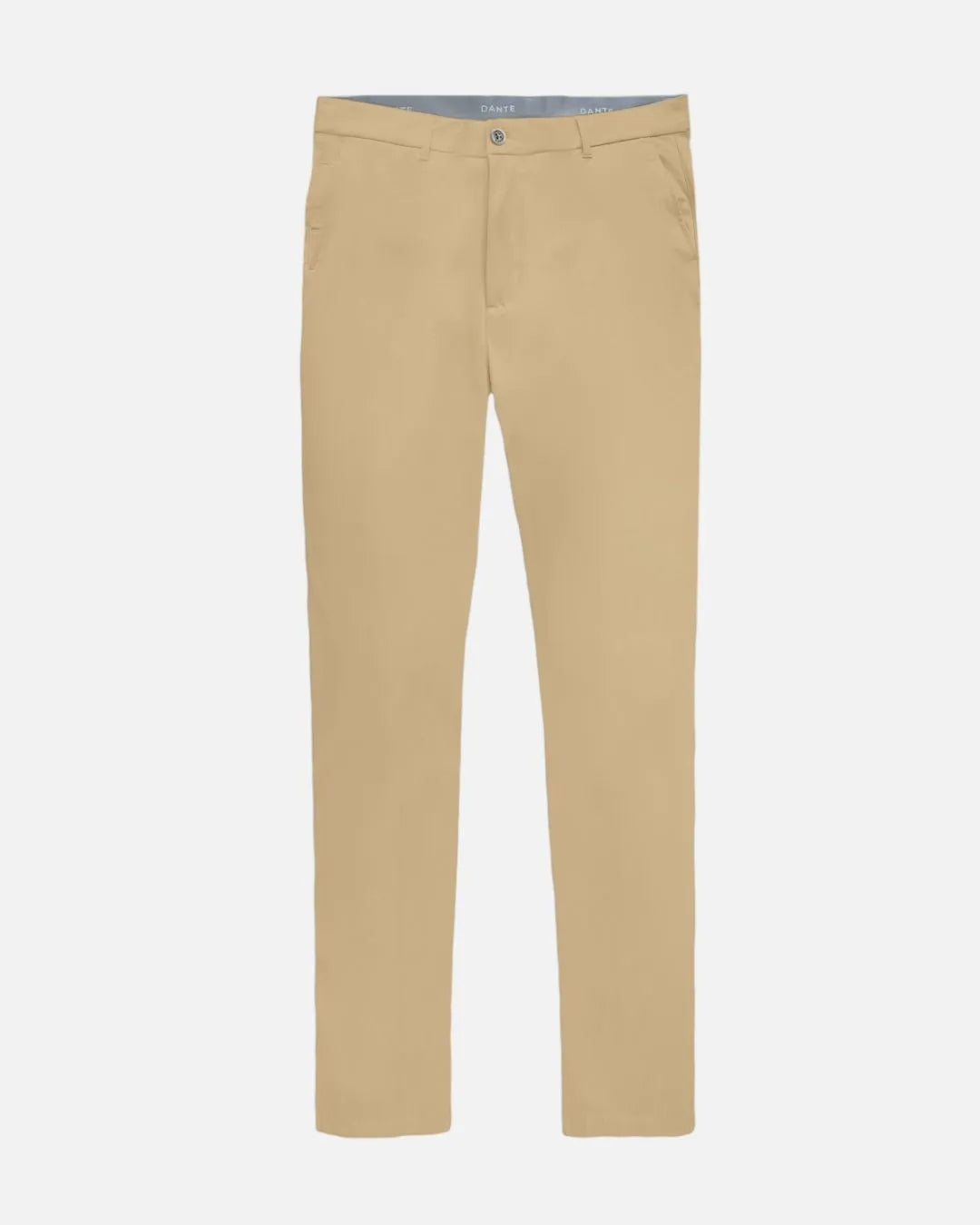 Pantalón performance antimanchas Camel para hombre marca dante tallaje regular fit foto mockup