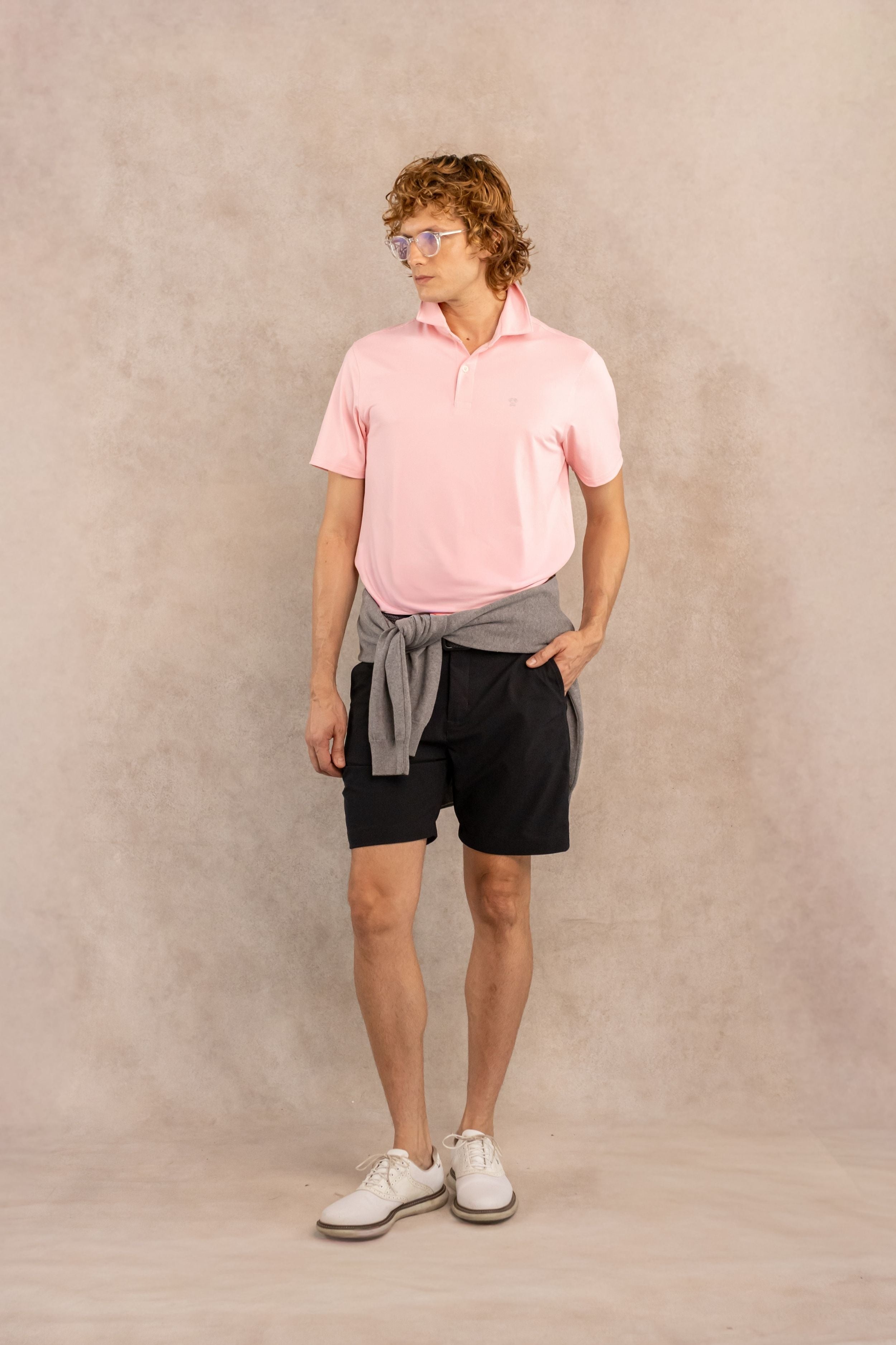Wrinkle-Free Performance Peach Polo