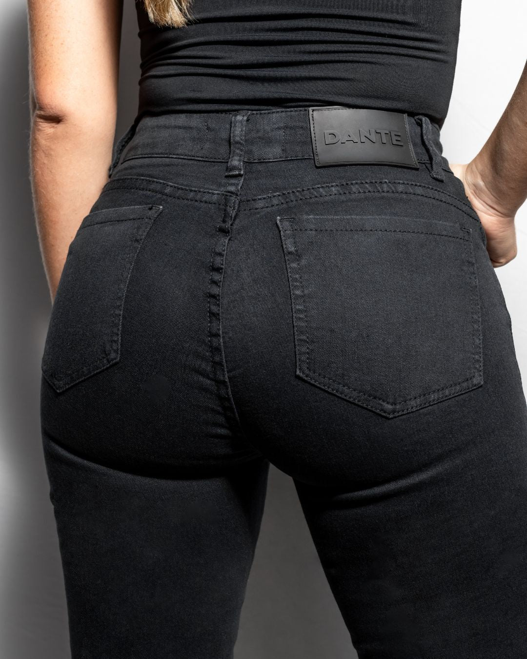 Black Bell Boot Stretch Jeans