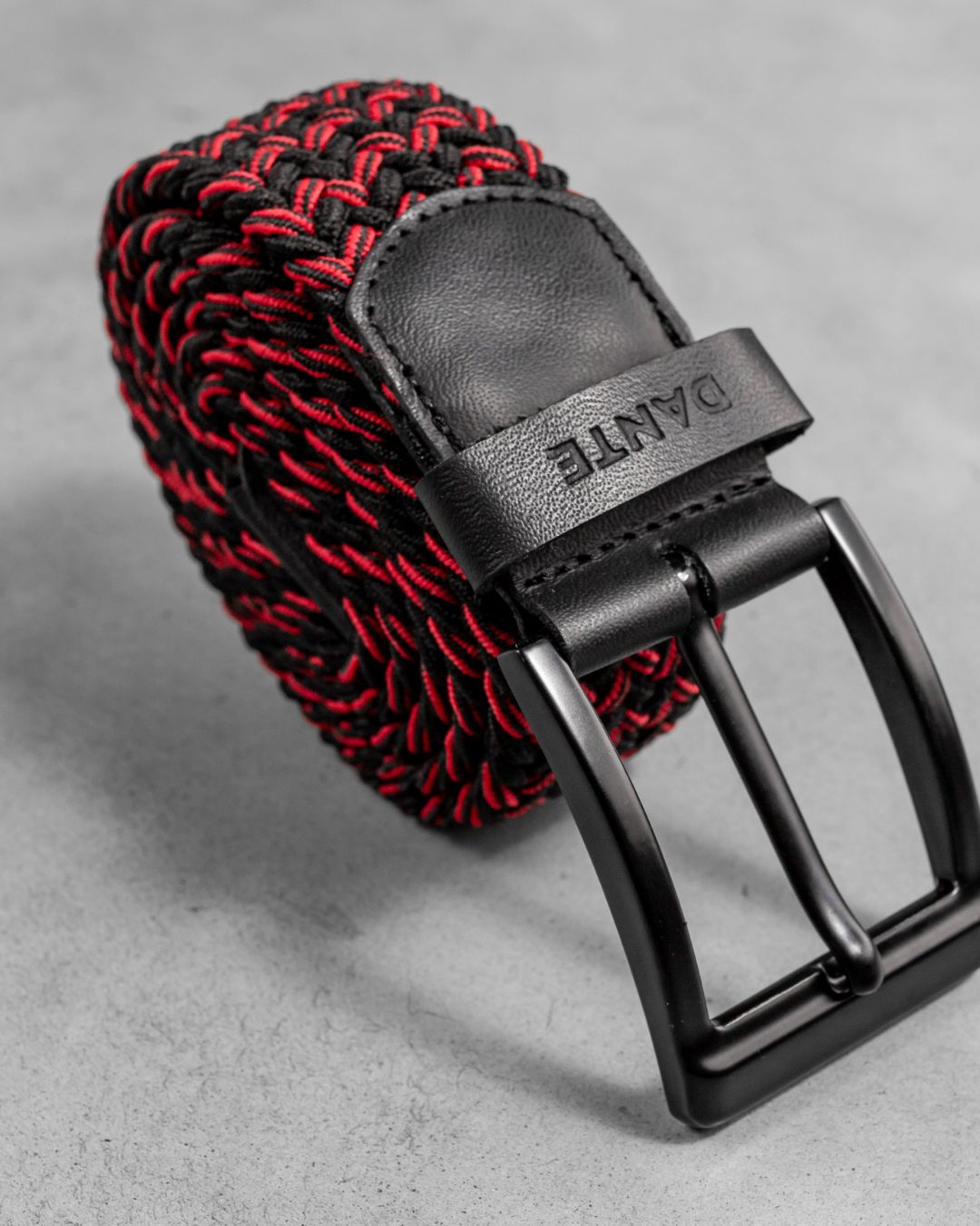 Braided Golf Racing Red Belt