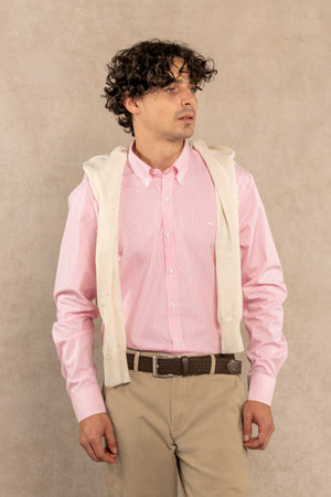 The Impeccable Shirt™ | Poplin in Pink Stripes