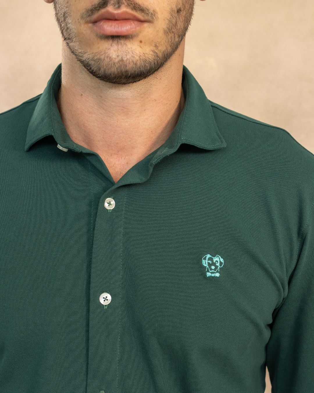 The Impeccable Shirt™ | Piqué in Emerald