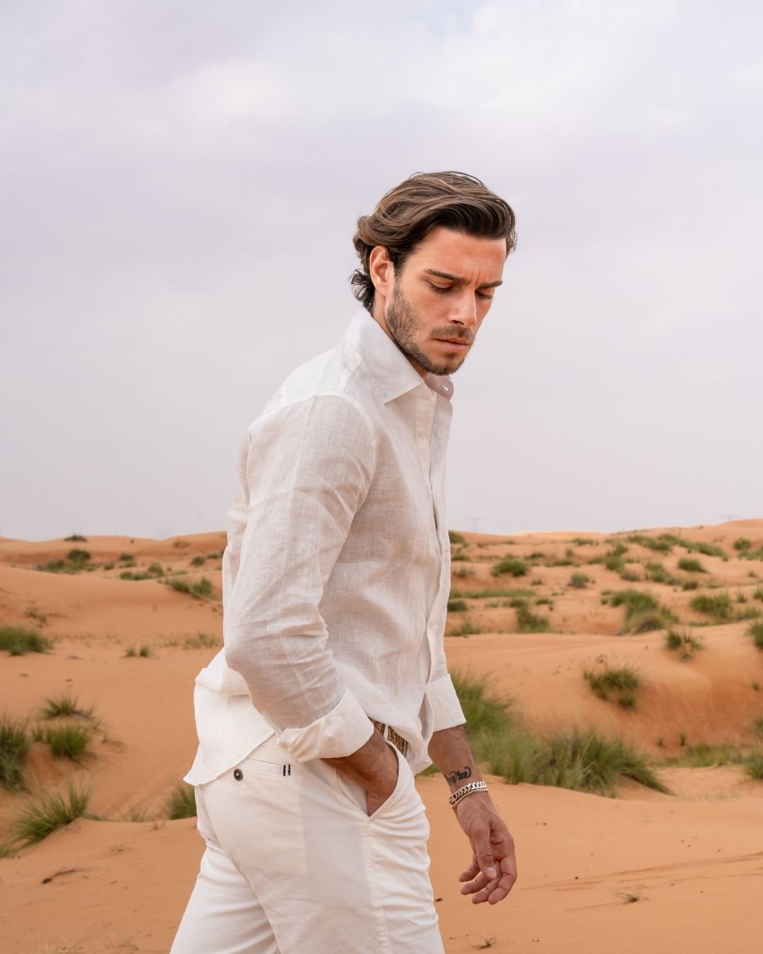 Organic Ivory Linen Shirt