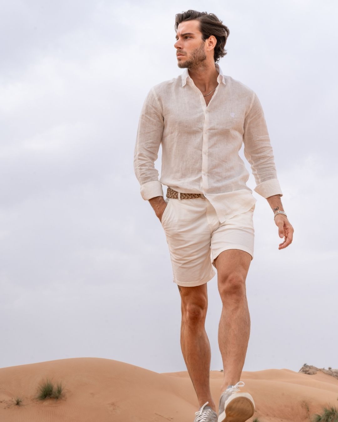 Organic Ivory Linen Shirt