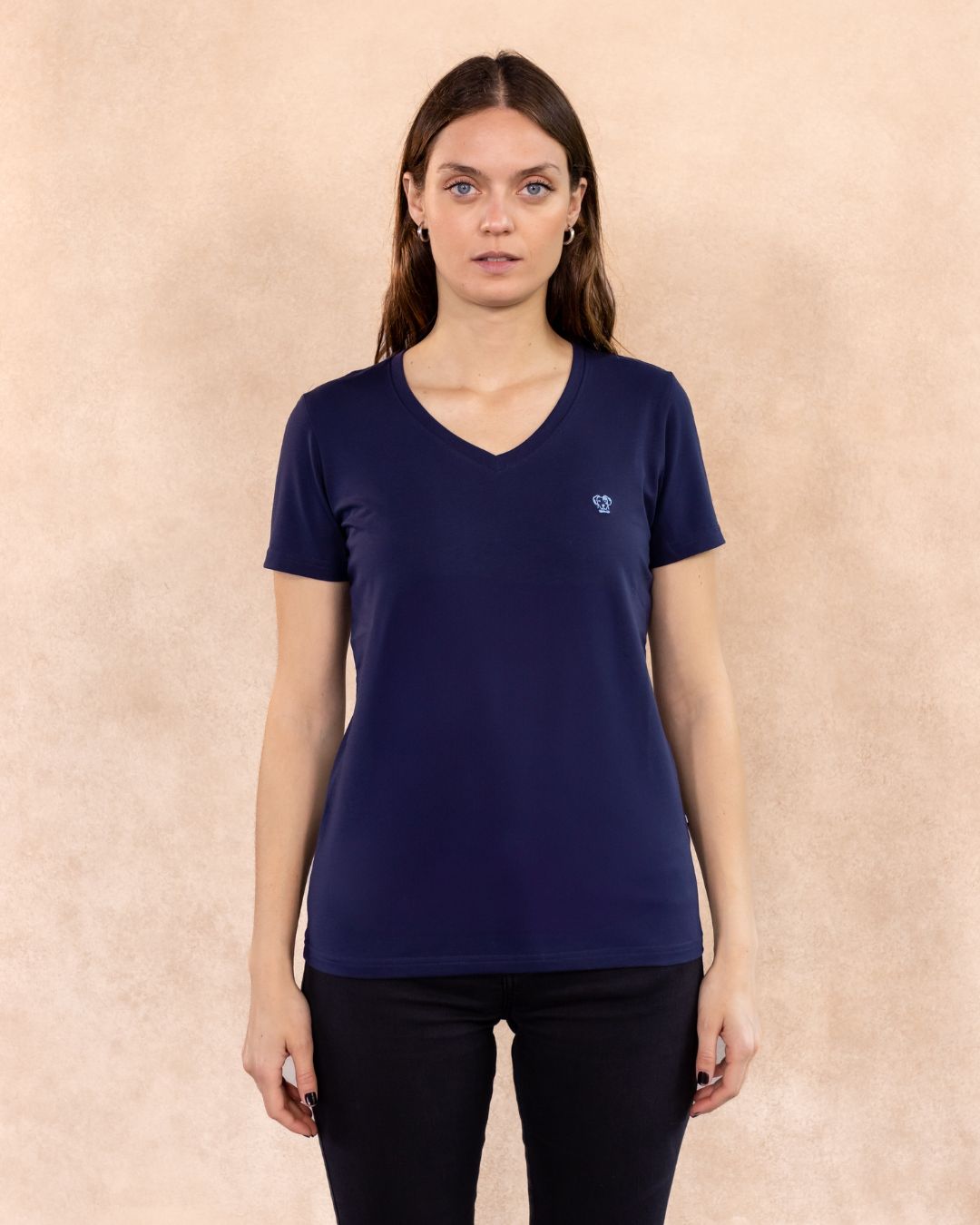The Impeccable V-collar Tee™ – Women’s / Navy Blue
