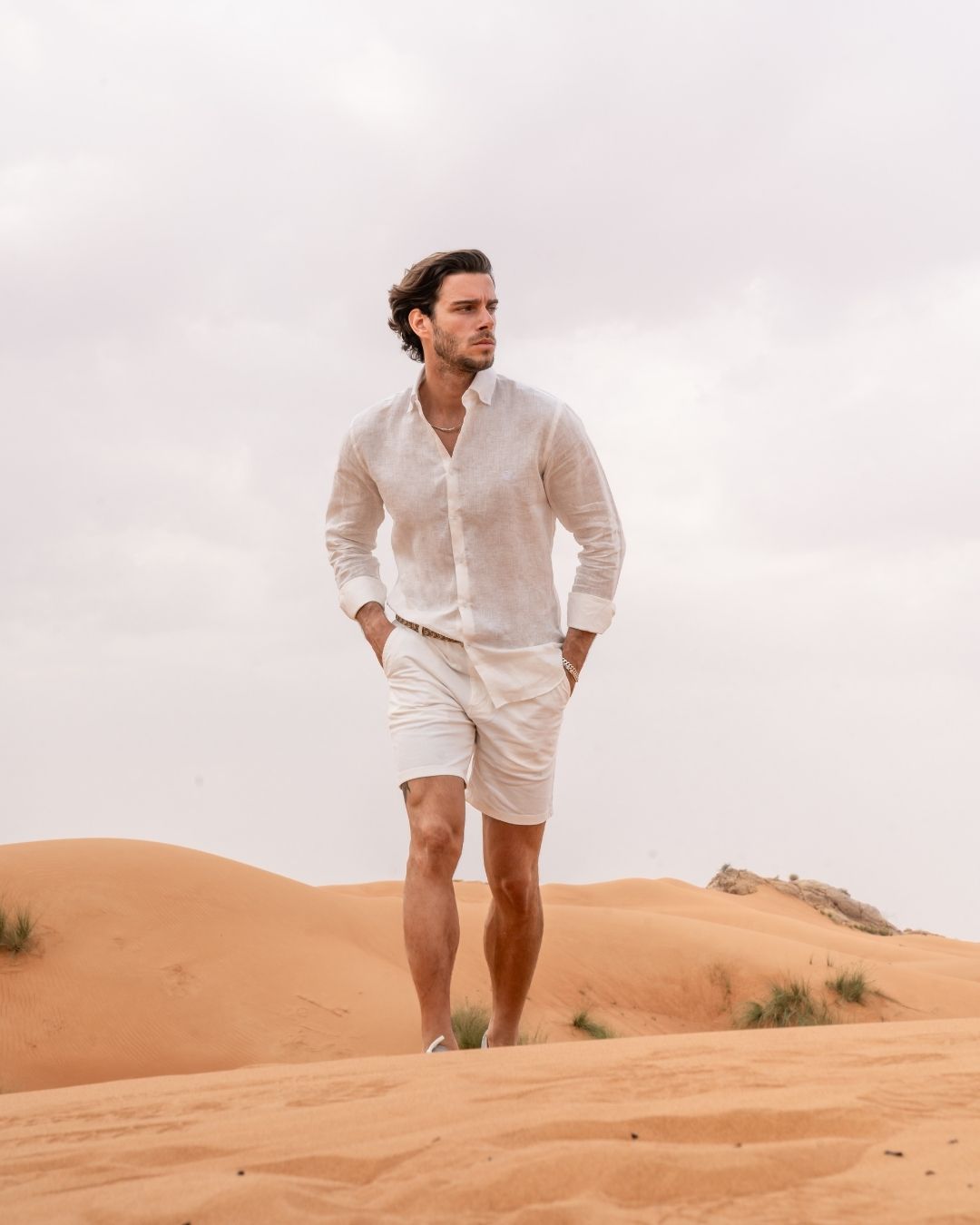 Organic Ivory Linen Shirt