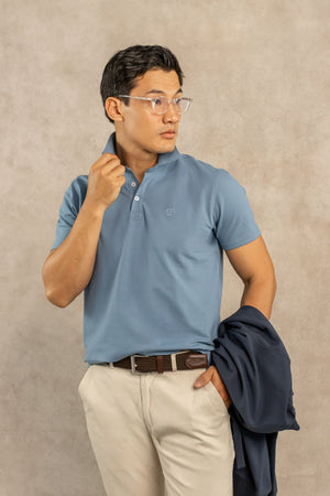 The Impeccable Polo™ Chino Blue