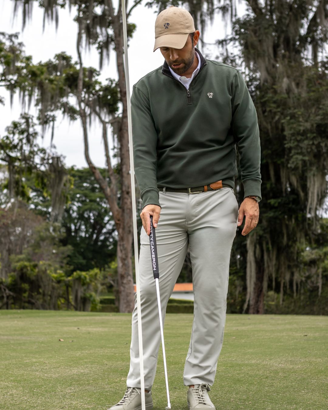 The Impeccable Halfzip™ Military Green
