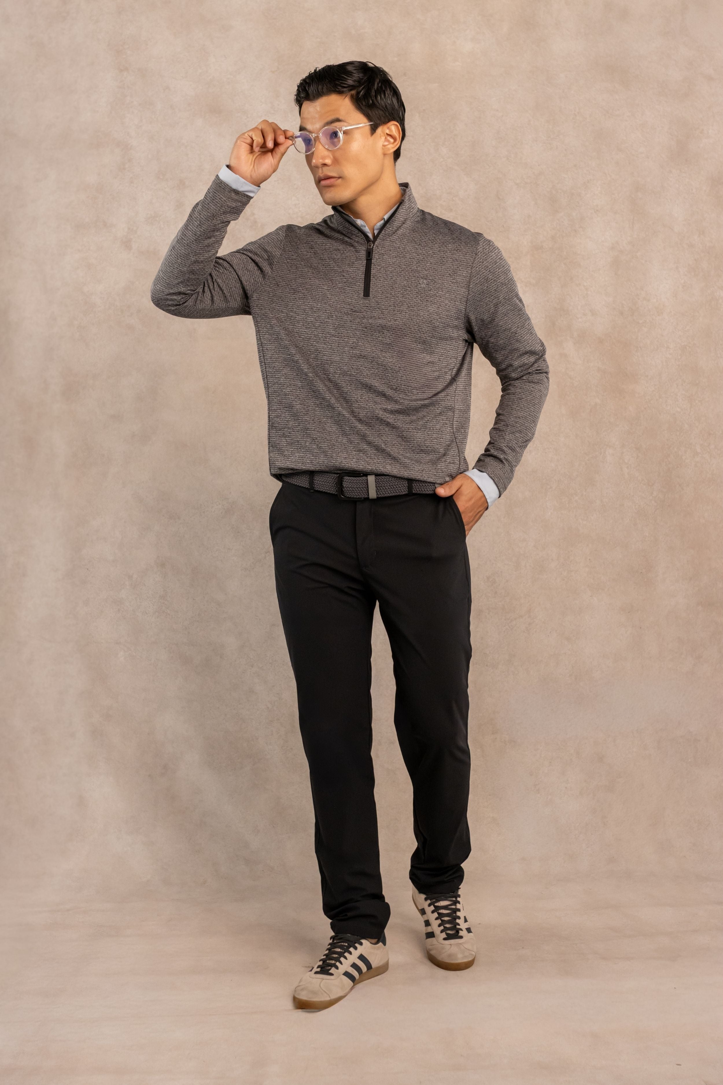 Dark Gray Performance Half-Zip