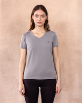 The Impeccable V-collar Tee™ – Women’s / Light Grey