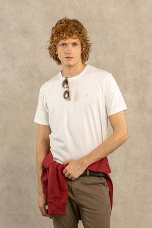 The Impeccable Tee™ – White | Grey Logo