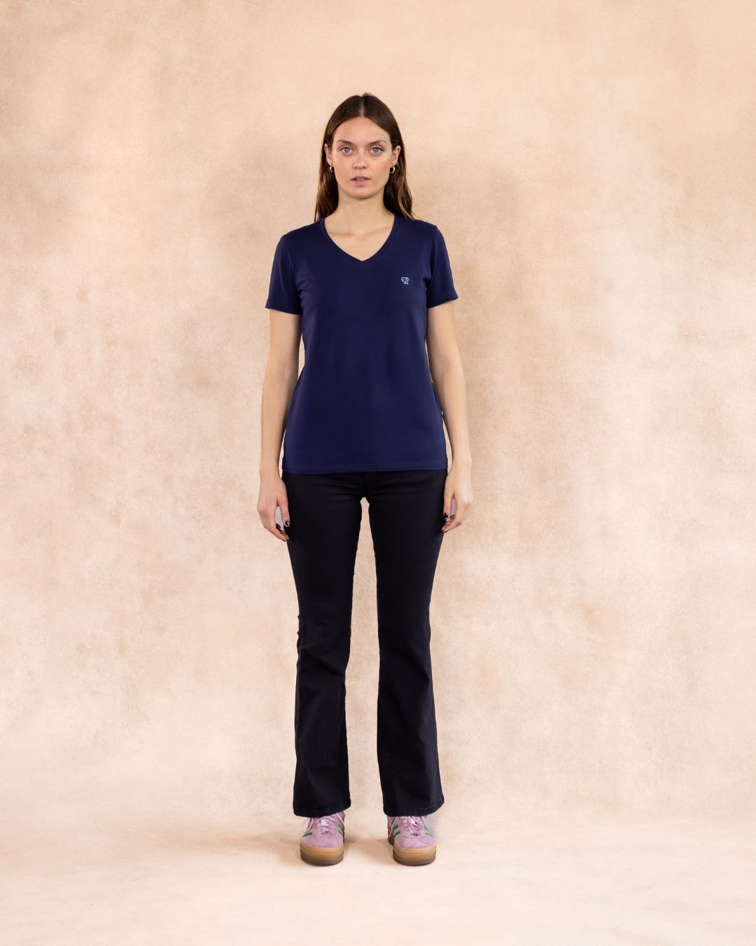 The Impeccable V-collar Tee™ – Women’s / Navy Blue