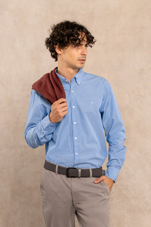 The Impeccable Shirt™ | Poplin Blue Stripes