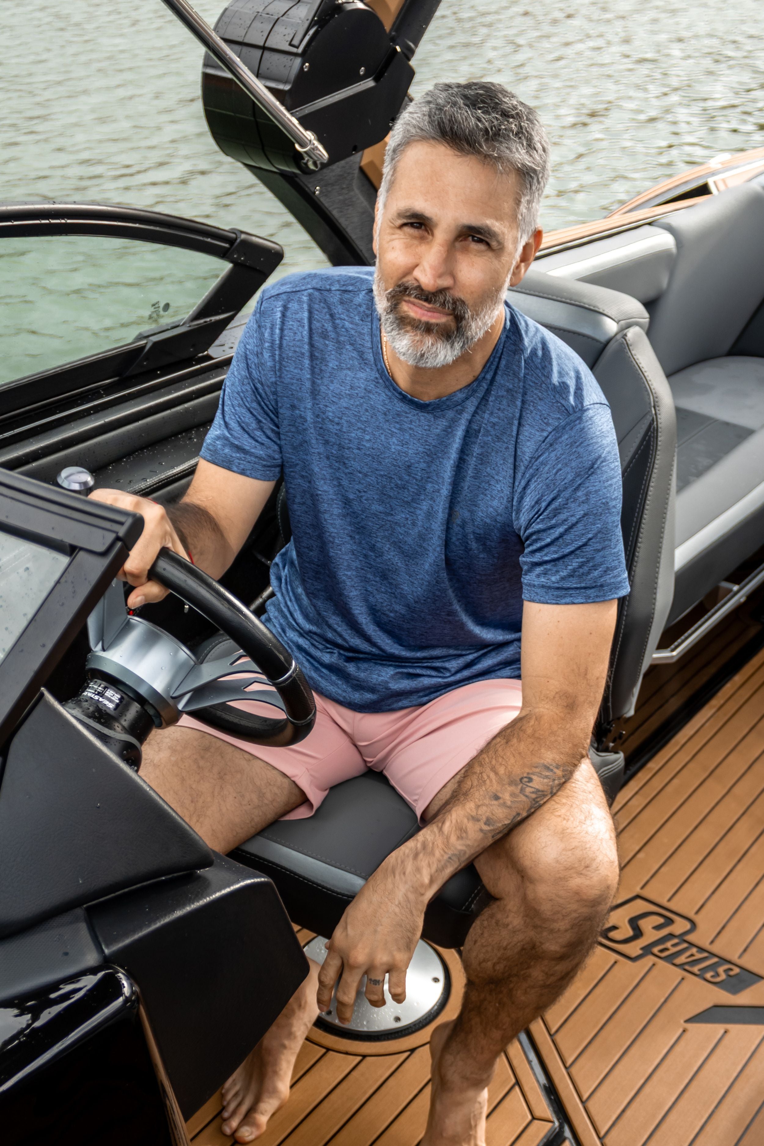 Heather Blue Performance T-Shirt