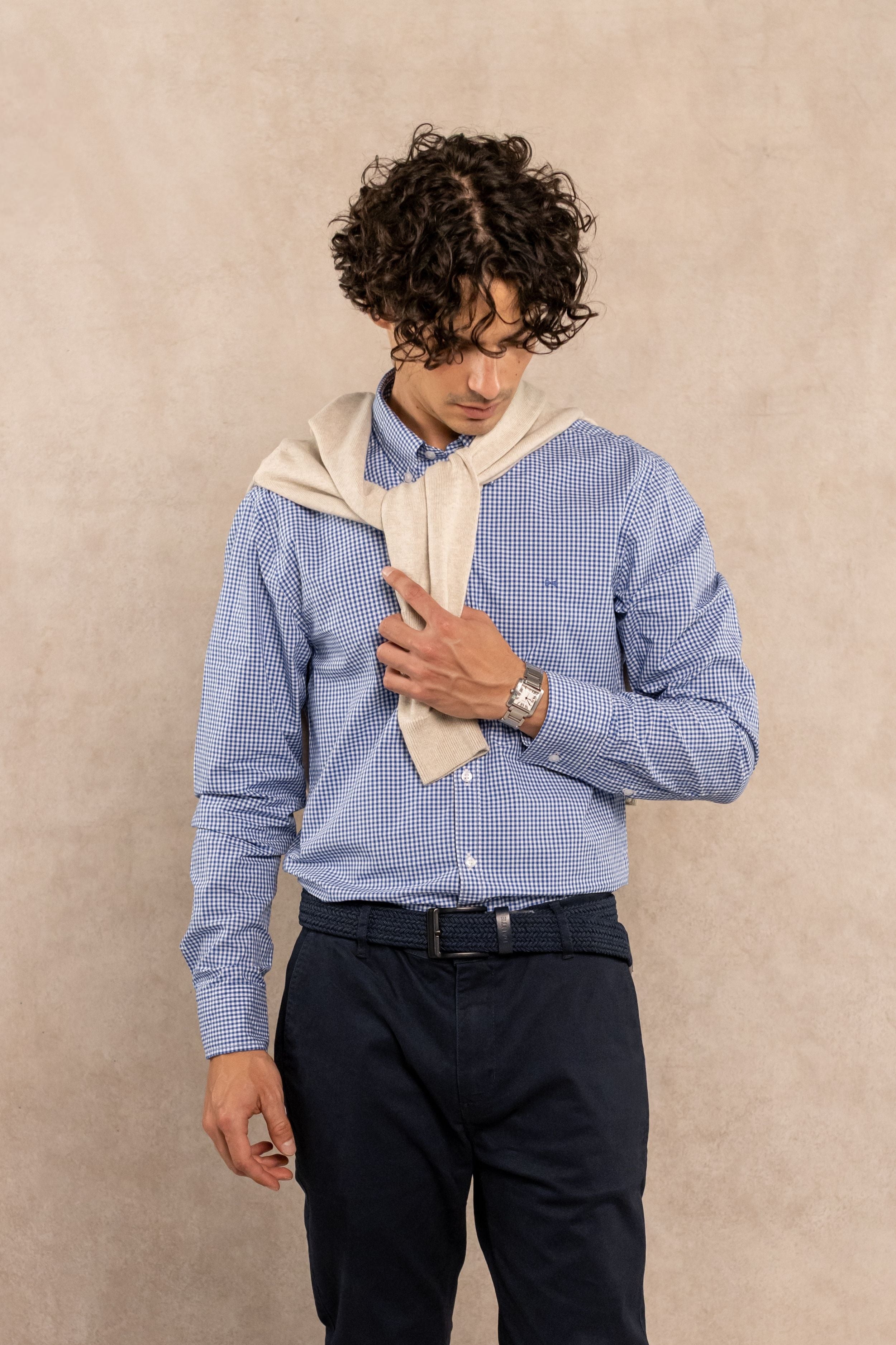 The Impeccable Shirt™ | Poplin in Dark Blue Checkered