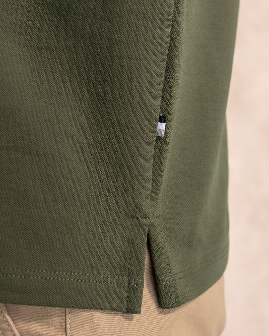 The Impeccable Shirt™ | Piqué in Military Green