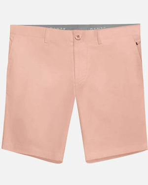 Bermuda performance antimanchas baby pink para hombre marca dante tallaje regular fit foto mockup
